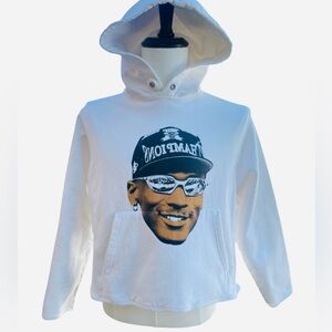 Jordan hoodie reverse weeve white SZ small